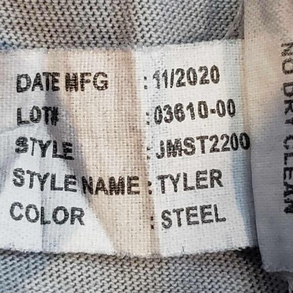 Johnnie-O Pocket T-Shirt Short Sleeve Gray Men’s Size Medium M Crewneck Tee - Picture 8 of 9